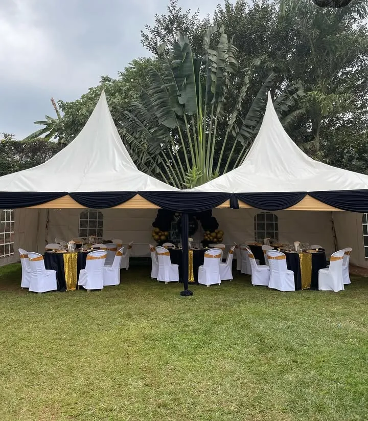 100 Sitter Tent 17x34ft - Draped
